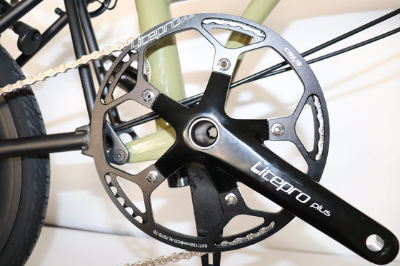 16 pulgadas Crius bicicleta plegable 349 V freno 8 velocidades 9 velocidades marco de acero cromo-molibdeno