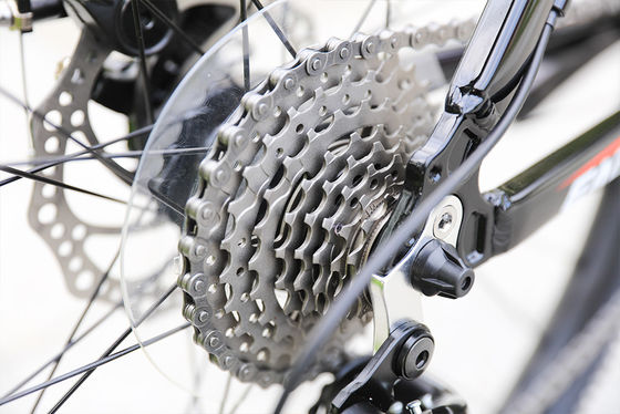 Bicicleta de montaña de suspensión completa de 24 velocidades con marco de aluminio y ancho de neumático de 26 * 1,95 "