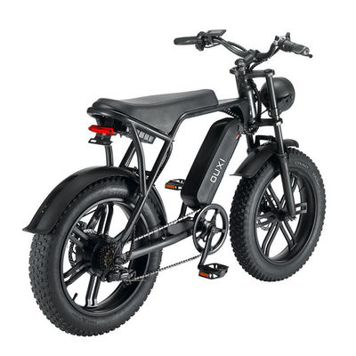 Potente 750W motor V8 de 20 pulgadas de neumático de grasa bicicleta de montaña eléctrica con batería de 48V 15ah