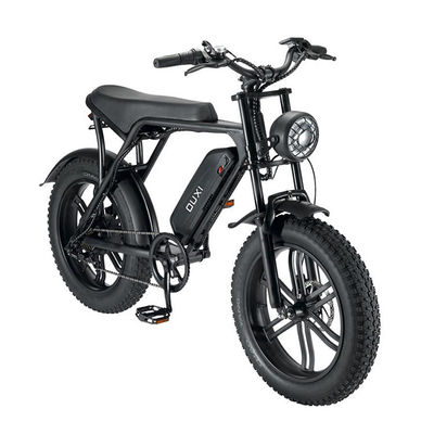 Potente 750W motor V8 de 20 pulgadas de neumático de grasa bicicleta de montaña eléctrica con batería de 48V 15ah