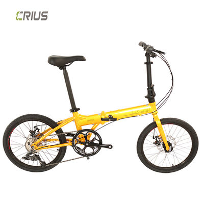 Bicicleta de carretera plegable de carreras de aleación de aluminio de 20 pulgadas con freno V delantero y trasero