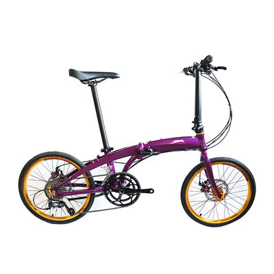 Bicicleta plegable de marco a prueba de choque 20 " 9 velocidad Crius Velocidad-D Freno para adultos