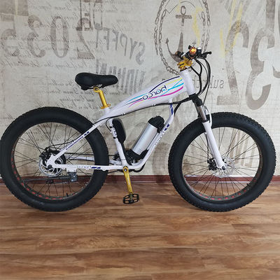 Fabricado 26 pulgadas de neumáticos eléctricos de grasa bicicleta con 48v 500w motor de batería de litio Alimentado