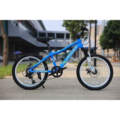 Bicicleta de montaña plegable de 20 pulgadas para niños con tenedor de acero y exploración al aire libre