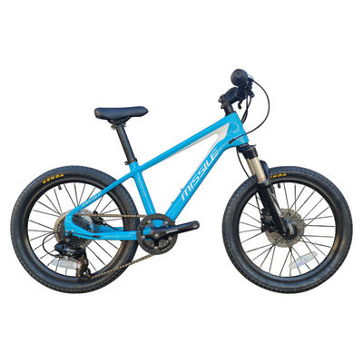 Bicicleta de montaña de 20 pulgadas para niños de 7 a 10 años con suspensión de tenedor y un peso de 11 kg
