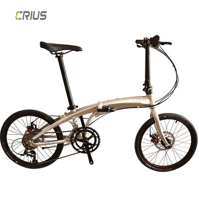 Crius 20 "Bicleta de ejercicio plegable de aleación de aluminio con cadena FSC de 9 velocidades y SMN 4000 Shifer