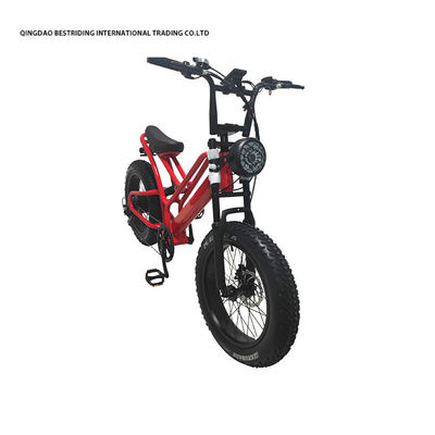 Bicicleta eléctrica de freno de disco mecánico 48v 500w Bicicleta eléctrica de motor 2 ruedas 20 pulgadas neumático de grasa