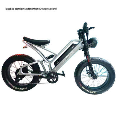 Bicicleta eléctrica de freno de disco mecánico 48v 500w Bicicleta eléctrica de motor 2 ruedas 20 pulgadas neumático de grasa