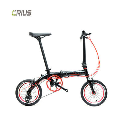 Cuadro de aleación de aluminio ligero Bicicleta de carreras de carretera 14 pulgadas Plegable Mini Bicicleta plegable