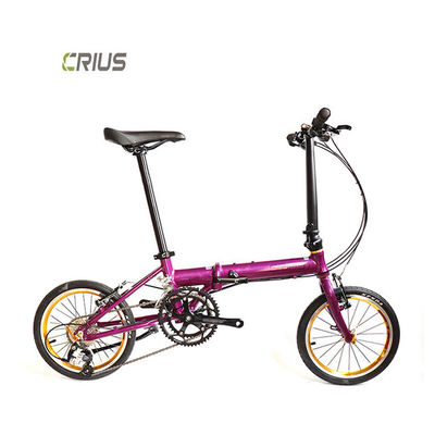 Bicicleta plegable de 16 pulgadas que se tira del suelo para un transporte ecológico