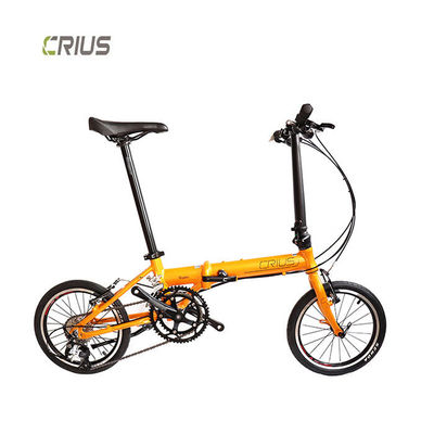 Bicicleta plegable de 16 pulgadas que se tira del suelo para un transporte ecológico
