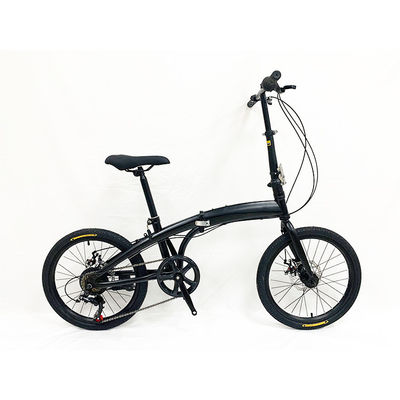 Actividades modernas al aire libre Bicicleta plegable de 20 pulgadas con marco de acero y 7 engranajes de velocidad