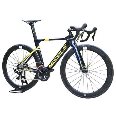 Bicicleta de carretera de fibra de carbono para hombres con material de llanta 430/470/500/530 y marco de fibra de carbono