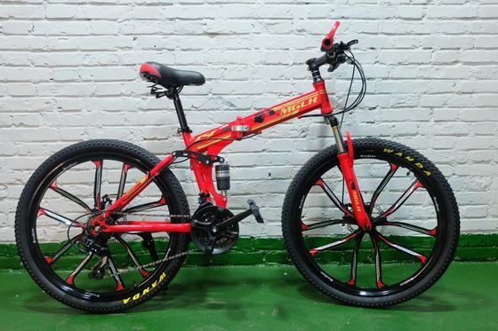 Bicicletas plegables de 20 pulgadas para adultos Cuadro de acero Pintura interna Largo 1,33m