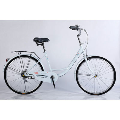 Bicicleta urbana urbana de acero a medida 26 para mujeres y hombres en el mercado europeo