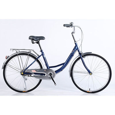 Bicicleta urbana urbana de acero a medida 26 para mujeres y hombres en el mercado europeo