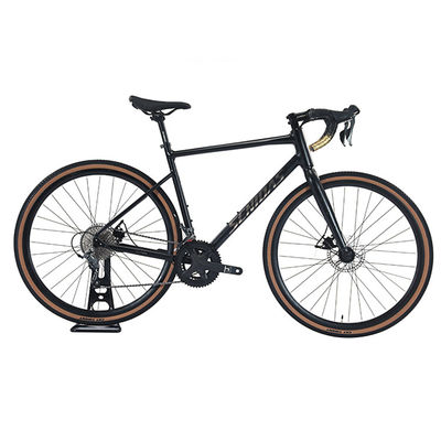Pedal ordinario a través del eje 700 * 40C frenos de disco hidráulico bicicleta de grava con cables ocultos