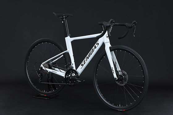 Bicicleta de carretera ligera de aluminio con 18 velocidades y freno hidráulico para el control