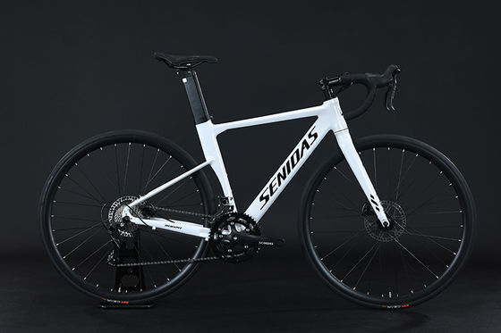 Bicicleta de carretera ligera de aluminio con 18 velocidades y freno hidráulico para el control