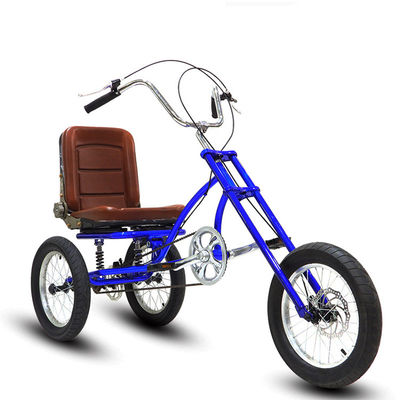 24 pulgadas rosa triciclo multifuncional para adultos con asiento de pasajero extraíble