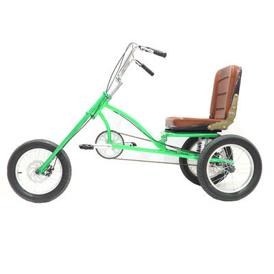 Triciclo de velocidad única de 16 pulgadas con freno de disco 160 mm Manubrio de acero de alto carbono