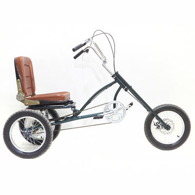 Triciclo de velocidad única de 16 pulgadas con freno de disco 160 mm Manubrio de acero de alto carbono