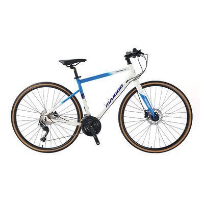 27 Velocidades Velocidad de diseño Adulto 700 * 35C Bicicleta de carretera de barra plana con tenedor de aleación personalizable