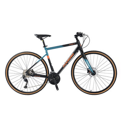27 Velocidades Velocidad de diseño Adulto 700 * 35C Bicicleta de carretera de barra plana con tenedor de aleación personalizable