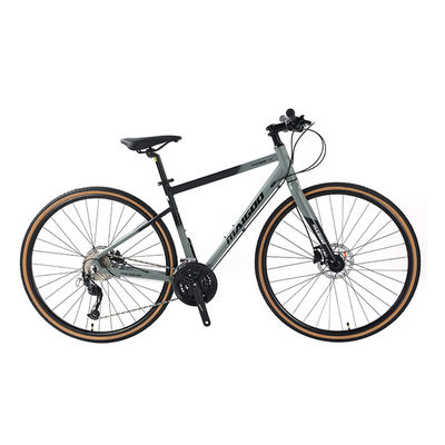 27 Velocidades Velocidad de diseño Adulto 700 * 35C Bicicleta de carretera de barra plana con tenedor de aleación personalizable