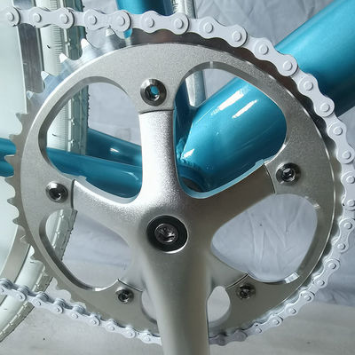 Bicicleta de marcha fija con 85% de ensamblaje SKD y 1/2*1/8*44T*170L manivela