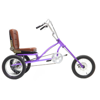 16 pulgadas de velocidad única de la ciudad bicicleta triciclo bicicleta con freno de disco de 160 mm y neumático negro local