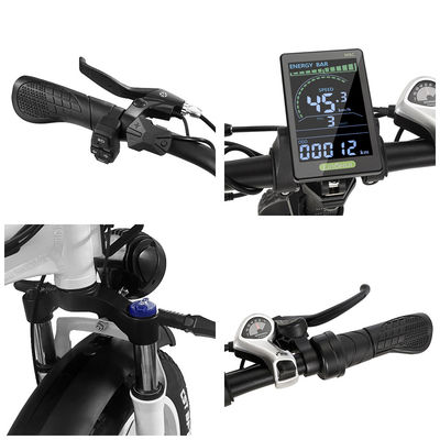 Velocidad máxima de 45 km/h Bicicleta de montaña eléctrica de ciudad plegable rápida con batería integrada
