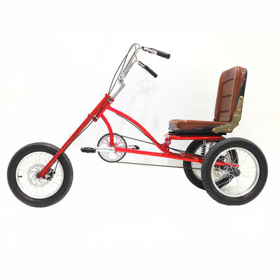 16 pulgadas volante 18T Velocidades locales de una sola velocidad 3 ruedas de carga Trike Rickshaw Pedal Triciclo