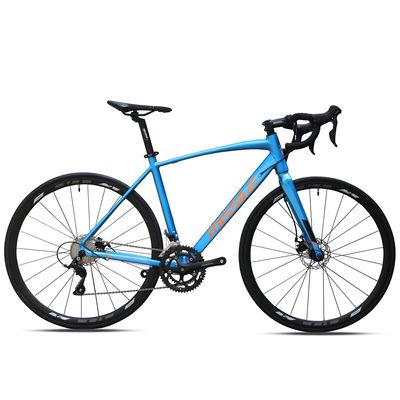 700C Bicicleta de carretera de marco duro de 18 velocidades Material del marco de aleación de aluminio 10,5 kg Peso