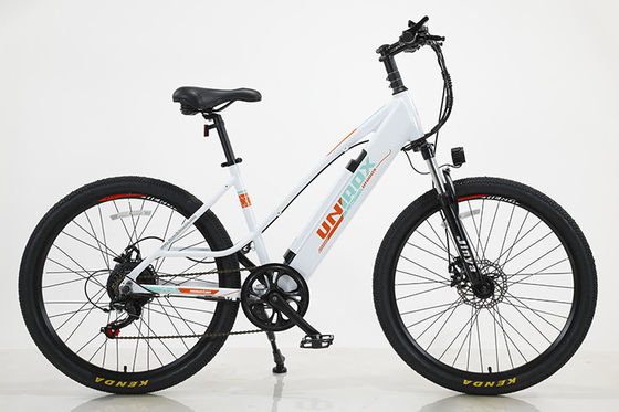 Bicicleta de montaña eléctrica de batería de litio de 6 velocidades personalizada para aventuras fuera de carretera