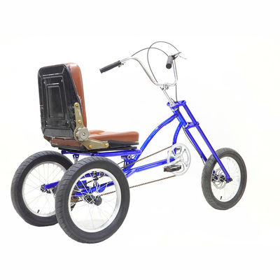 16 pulgadas Trike 3 ruedas triciclo de carga para adultos bicicleta con manillares de acero de alto carbono