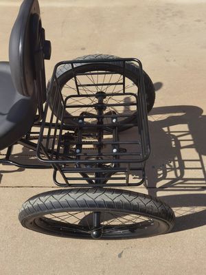 Marco de acero de alto carbono 7 velocidades Trike de carga con ruedas de aleación de aluminio de 24 pulgadas de espesor
