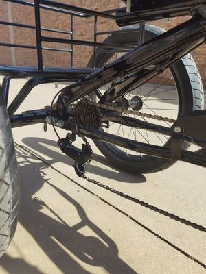 Marco de acero de alto carbono 7 velocidades Trike de carga con ruedas de aleación de aluminio de 24 pulgadas de espesor