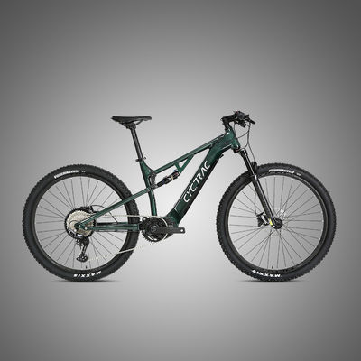 48V Mid Drive Fibra de carbono a través del eje del marco de refuerzo Cables internos Bicicleta eléctrica EM6 Ebike