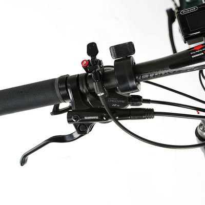 48V Mid Drive Fibra de carbono a través del eje del marco de refuerzo Cables internos Bicicleta eléctrica EM6 Ebike