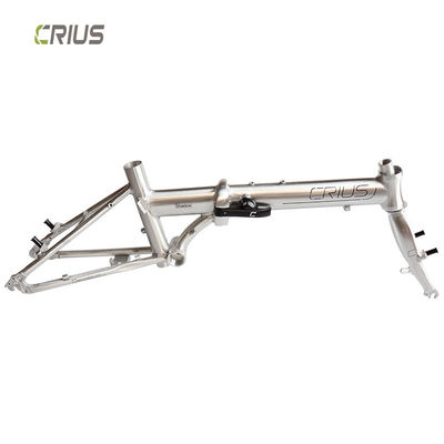 Color personalizado Crius 16 pulgadas marco de bicicleta plegable con 2300g de peso y V freno / D freno