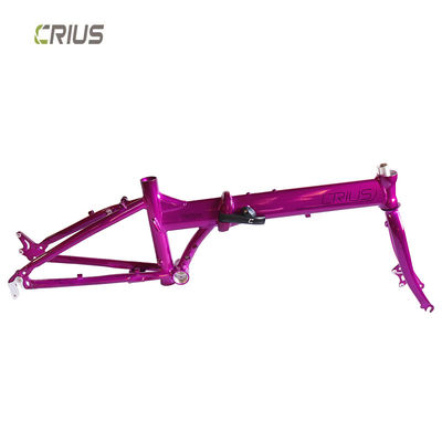 Cuadro ligero de aleación de aluminio para adultos montando bicicleta de carretera plegable de carbono de 14 pulgadas