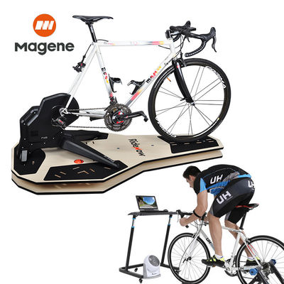 Entrenador de potencia de tabla bicicleta entrenador de casa ejercicio bicicleta entrenador de bicicleta hecha de cuero PU