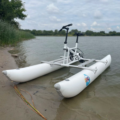 Resort Hotel Equipo de juego acuático Pedal de aleación Floating Inflatable Water Bike