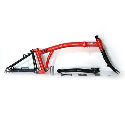 Bicicleta plegable de acero ligera de 16"-17" CR-MO 4130 para aventuras al aire libre