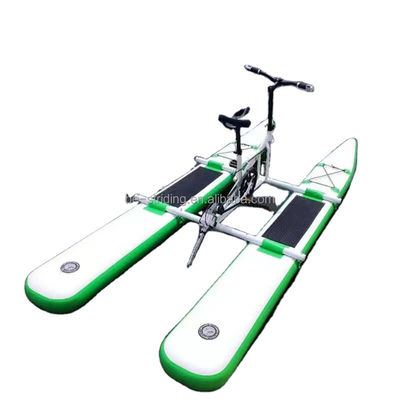 Deportes acuáticos al aire libre Bicicleta acuática metálica con bicicleta de hélice flotante inflable