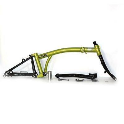 Bicicleta plegable de acero ligera de 16"-17" CR-MO 4130 para aventuras al aire libre