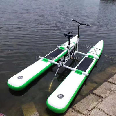 Deportes acuáticos al aire libre Bicicleta acuática metálica con bicicleta de hélice flotante inflable