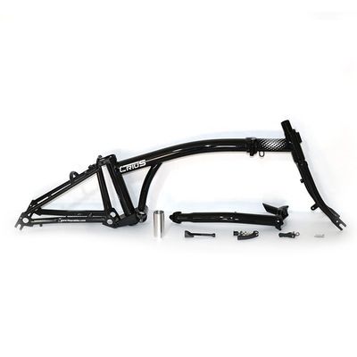 Bicicleta plegable de acero ligera de 16"-17" CR-MO 4130 para aventuras al aire libre