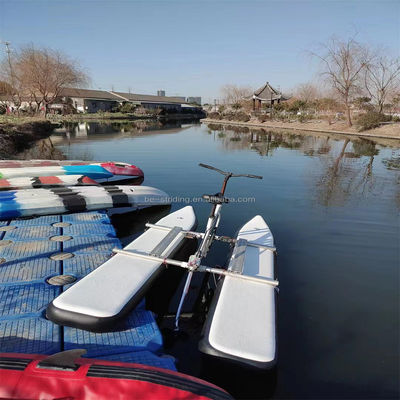 Deportes acuáticos al aire libre Bicicleta acuática metálica con bicicleta de hélice flotante inflable
